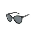 Gucci Eyewear logo-plaque cat-eye sunglasses - Black