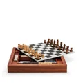 Fornasetti cortile wood chess board box - Brown