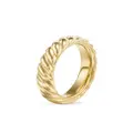 David Yurman 18kt yellow gold sculpted cable ring