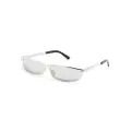 TOM FORD Eyewear Everett square-frame mirrored sunglasses - Silver