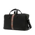Paul Smith rainbow-stripe leather briefcase - Black