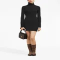 AMI Paris high-neck knitted minidress - Black