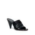 Proenza Schouler Gathered Cone 85mm leather sandals - Black