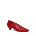 Proenza Schouler Perforated Cone 40mm pumps - Red