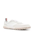 Thom Browne Letterman panelled lace-up sneakers - White