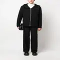 Jil Sander virgin-wool hooded jacket - Black