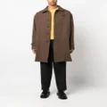 Mackintosh Soho herringbone wool coat - Brown