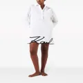 Karl Lagerfeld DNA Signature semi-sheer beach dress - White