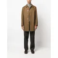 Mackintosh Dunkled button-up cotton coat - Brown
