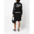 Karl Lagerfeld logo-patch varsity jacket - Black