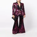 Elie Saab sequin-embellished peak-lapels blazer - Black