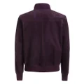 Bally high-neck suede bomber jacket - Purple