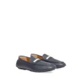 Bally Karlos pebbled leather loafers - Blue