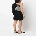 Kara Crystal Mesh Armpit shoulder bag - Black