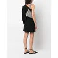 Kara Crystal Mesh Armpit shoulder bag - Black