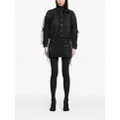 Balenciaga studded fringed denim jacket - Black