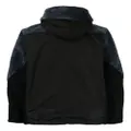 Toga faux-fur trim hooded jacket - Black