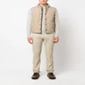 Canali quilted press-stud gilet - Neutrals