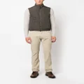 Canali padded zip-up gilet - Green