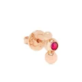 Dodo 9kt rose gold Bollicine ruby earring