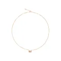 Dodo 9kt rose gold Butterfly necklace - Pink