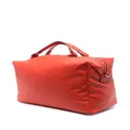 Lancel logo-print leather luggage bag - Red