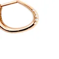 Dodo 9kt rose gold Essentials Wave diamond huggie earring - Pink