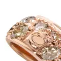Dodo 9kt rose gold Rondelle diamond bead - Pink