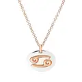 Dodo 9kt rose gold and sterling silver Zodiac Cancer charm