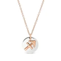 Dodo 9kt rose gold and sterling silver Zodiac Sagittarius charm