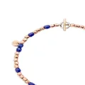 Dodo 9kt rose gold mini Granelli bracelet - Blue