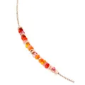Dodo 18kt rose gold-plated sterling silver Rondelle beaded necklace - Orange
