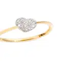 Dodo 18kt yellow gold Precious Heart diamond ring