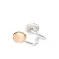 Dodo 9kt rose gold sterling silver Pepita earring