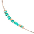 Dodo 18kt rose gold-plated sterling silver Rondelle beaded necklace - Blue