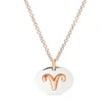 Dodo 9kt rose gold and sterling silver Zodiac Aries charm