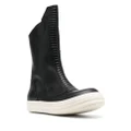 Rick Owens round-toe leather boots - Black