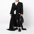 Yohji Yamamoto asymmetric-design peak-lapels blazer - Black
