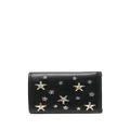 Jimmy Choo star stud-embellished leather wallet - Black