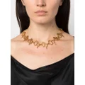 Blumarine logo-embellished choker necklace - Gold