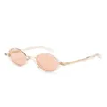 Retrosuperfuture Granny Chic round-frame sunglasses - Gold