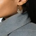 ISABEL MARANT Polly crystal-embellished hoop earrings - Gold