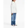 Marni rose-print cotton hoodie - White