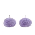 Marni pom-pom drop earrings - Purple