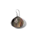 IPPOLITA sterling silver Rock Candy® Large Teardrop black shell earrings