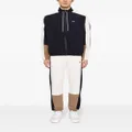Lacoste logo-embroidered colour-block jacket - Blue