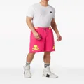 Philipp Plein skull-print drawstring track shorts - Pink