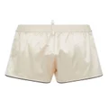Dsquared2 logo-embroidered satin track shorts - Neutrals
