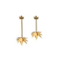 Dsquared2 leaf-pendant drop earrings - Gold