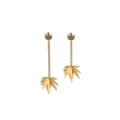 Dsquared2 leaf-pendant drop earrings - Gold